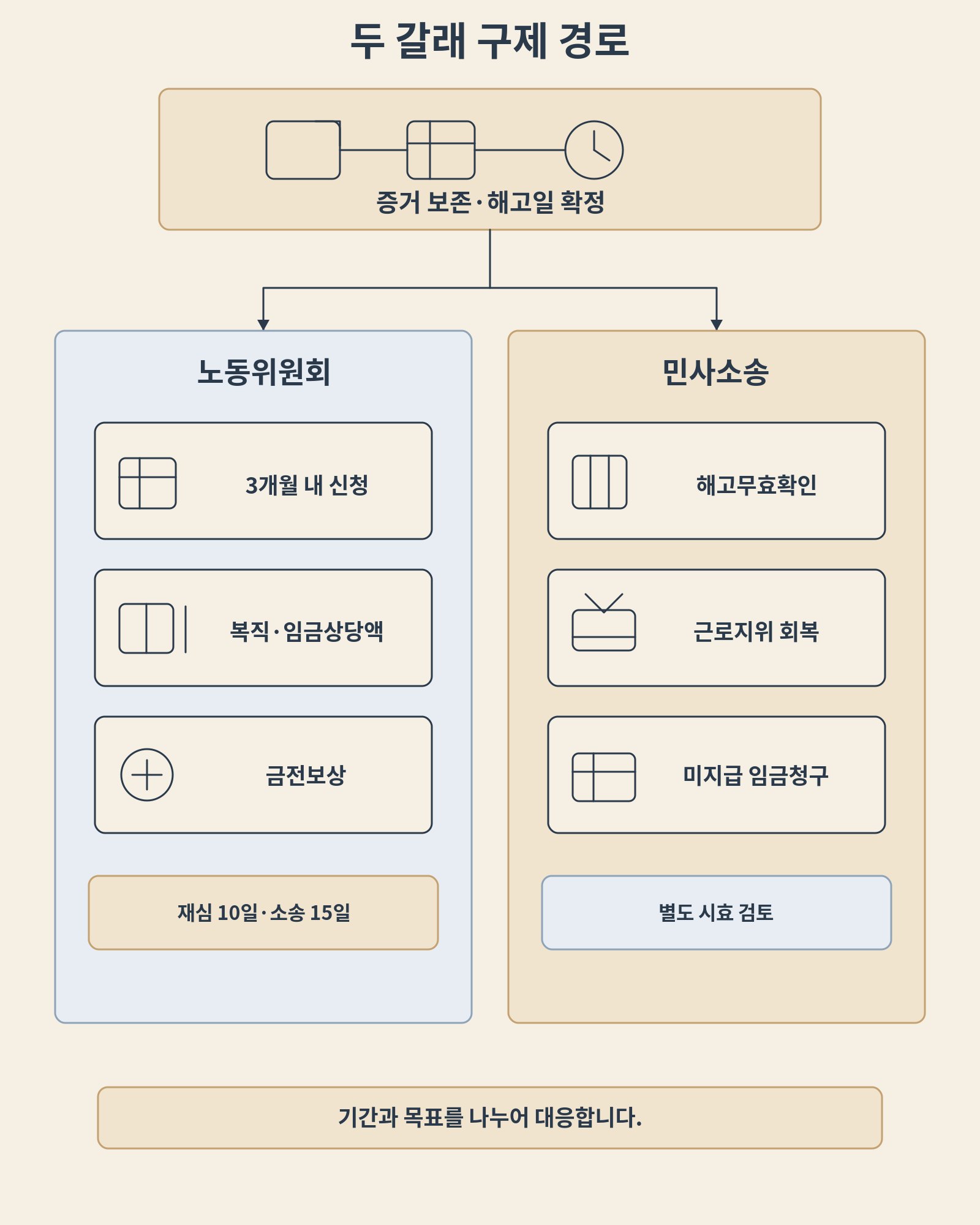 부당해고 구제신청과 해고무효소송, 기한부터 증거까지